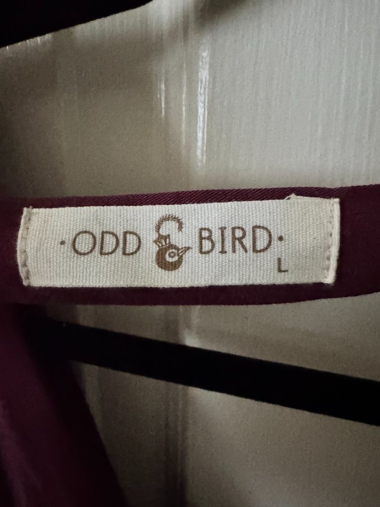 Odd Bird - Gina Dress In Burgundy Size L — image 8 of 8